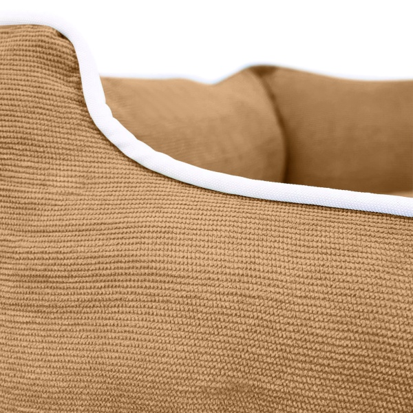 Personalised Dog Bed - Luxury Beige Corduroy